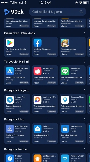 99zk – Halaman Indeks Aplikasi Populer & Kanal Uji Terpercaya