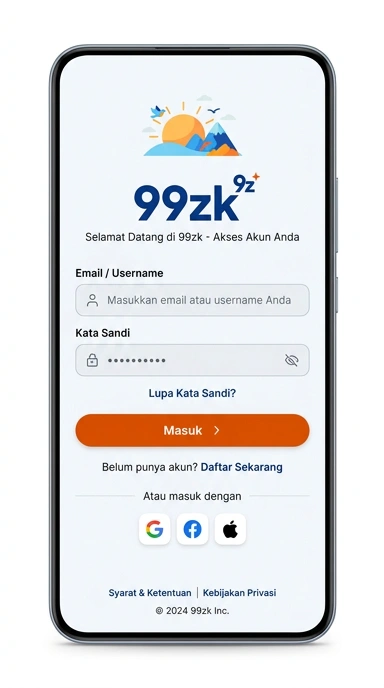Masuk Akun 99zk untuk Pengguna Android Indonesia
