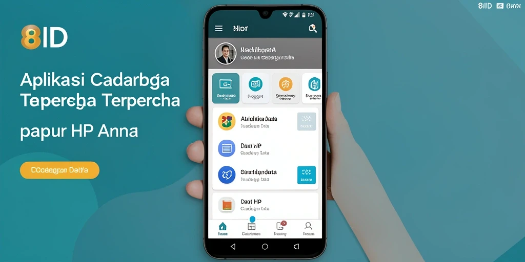 Antarmuka pengguna aplikasi 8ID untuk cadangan data yang sederhana dan efisien.