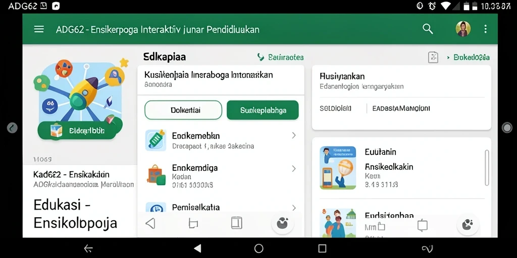 Tampilan antarmuka aplikasi ADG62 yang menarik dan informatif.