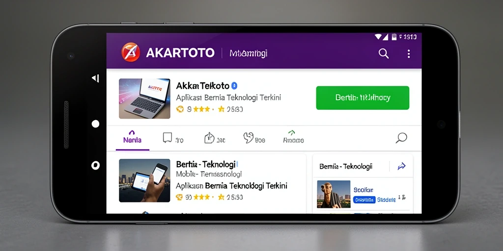 Tampilan antarmuka aplikasi AKARTOTO yang modern dan intuitif.