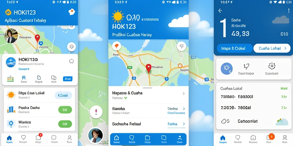 Antarmuka HOKI123 menampilkan informasi cuaca lokal lengkap dan jelas.