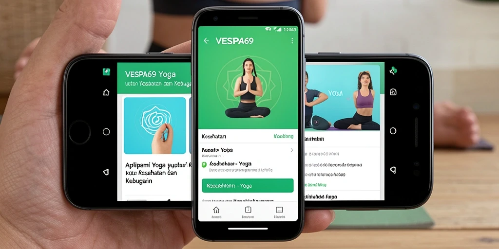 Antarmuka VESPA69 yang menunjukkan latihan Yoga yang menarik.